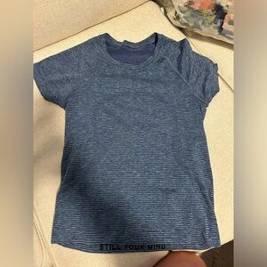 Blue lulu lemon shirt